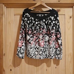 Ann Taylor Floral Blouse.